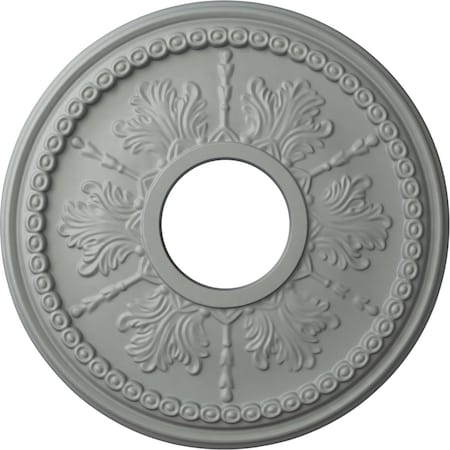 Ekena Millwork Tirana Ceiling Medallion (Fits Canopies up to 4 3/4"), 13 7/8"OD x 3 3/4"ID x 1 1/4"P, Primed White CM13TI